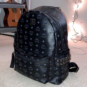 LAST CHANCE: MCM Stark Medium Side Stud Backpack in Visetos